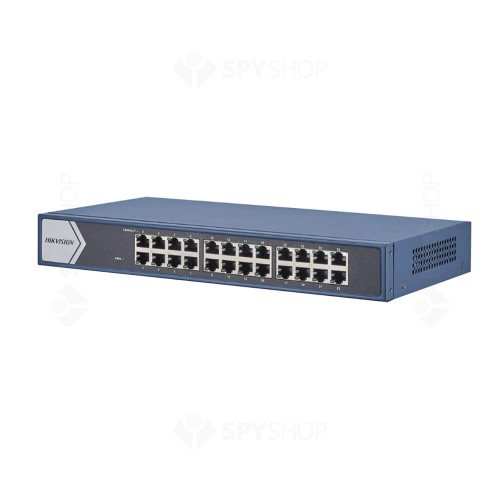 Switch cu 24 porturi Hikvision DS-3E1524-EI, 48 Gbps, 35.712 Mpps, 8.000 MAC, cu management