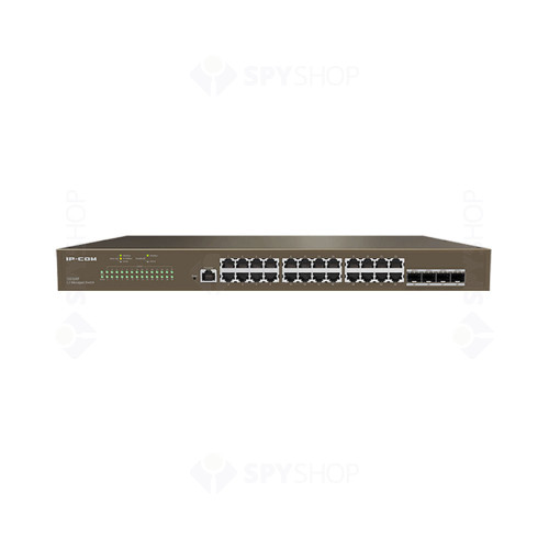 Switch cu 24 porturi IP-COM G5328F, 56 Gbps, 41.7 Mpps, 16000 MAC, cu management