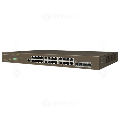 Switch cu 24 porturi IP-COM G5328F, 56 Gbps, 41.7 Mpps, 16000 MAC, cu management