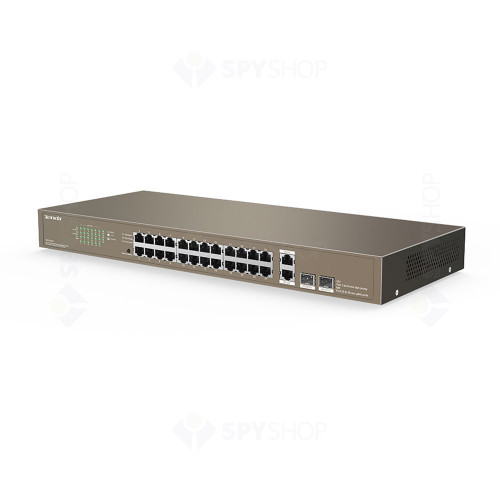 Switch cu 24 porturi Tenda TEF1026F, 8.8 Gbps, 3.87 Mpps, 16.000 MAC, fara management