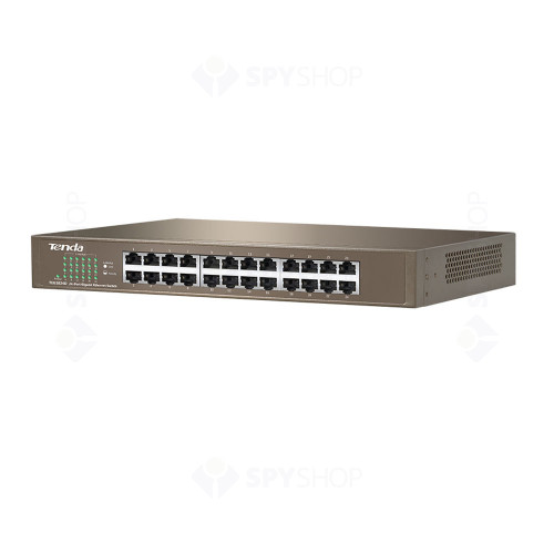 Switch cu 24 porturi Tenda TEG1024D, 48 Gbps, 35.6 Mpps, 8000 MAC, fara management