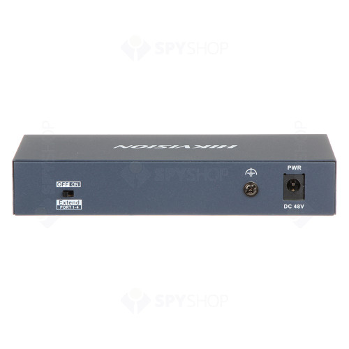 Switch cu 4 PoE Hikvision DS-3E0106P-E/M, fara management, 4000 MAC, 1.6 Gbps, 300 m