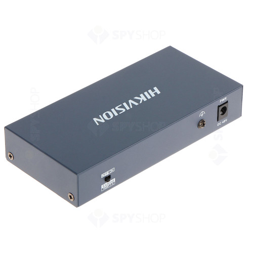 Switch cu 4 porturi PoE Hikvision DS-3E0106HP-E, 2000 MAC, 0.893 Mbps, fara management