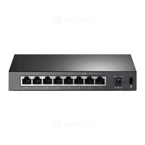 Switch cu 4 porturi PoE TP-Link TL-SF1008P, 2000 MAC, 100 Mbps