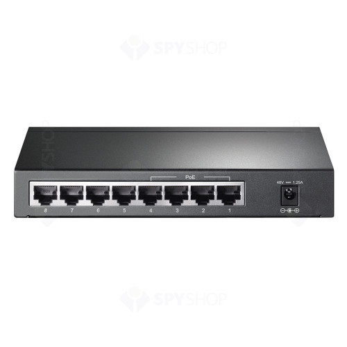 Switch cu 4 porturi PoE TP-Link TL-SG1008P, 4000 MAC, 1000 Mbps