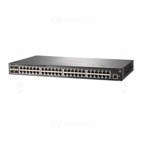 Switch cu 48 porturi Aruba JL254A, 176 Gbps, 112 Mpps, 4 porturi SFP+, 1U, cu management