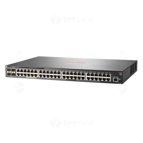 Switch cu 48 porturi Aruba JL262A, 104 Gbps, 77.4 Mpps, 4 porturi SFP, 1U, PoE, cu management