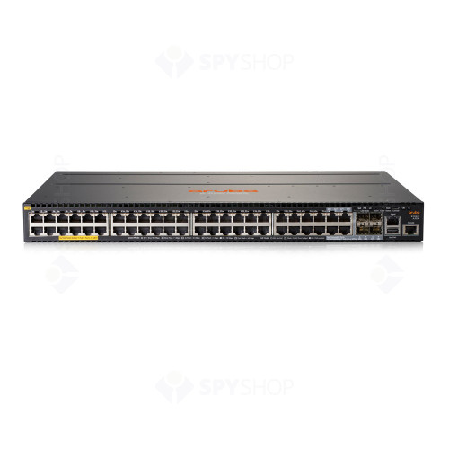 Switch cu 48 porturi Aruba JL322A, 176 Gbps, 112 Mpps, 4 porturi SFP, 1U, PoE+, cu management