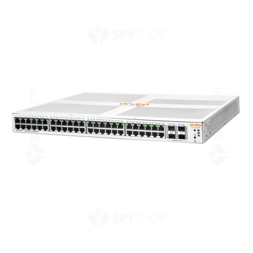 Switch cu 48 porturi Aruba JL686A, 176 Gbps, 130.95 Mpps, 4 porturi SFP/SFP+, 1U, PoE, cu management