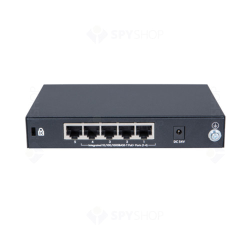 Switch cu 5 porturi Aruba JH328A, 10 Gbps, 7.4 Mpps, 2000 MAC, 1U, PoE+, fara management