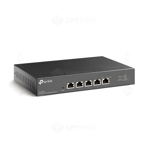 Switch cu 5 porturi Gigabit TP-Link TL-SX105, 100 Gbps, 74.7 Mpps, plug & play, fara management
