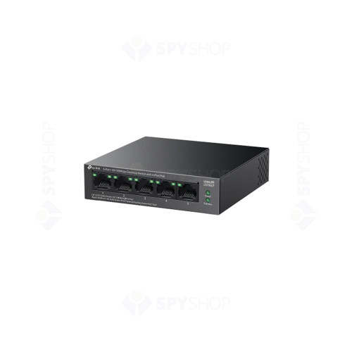 Switch cu 5 porturi TP-link LS105LP, 4 porturi PoE 10/100Mbps, fara management