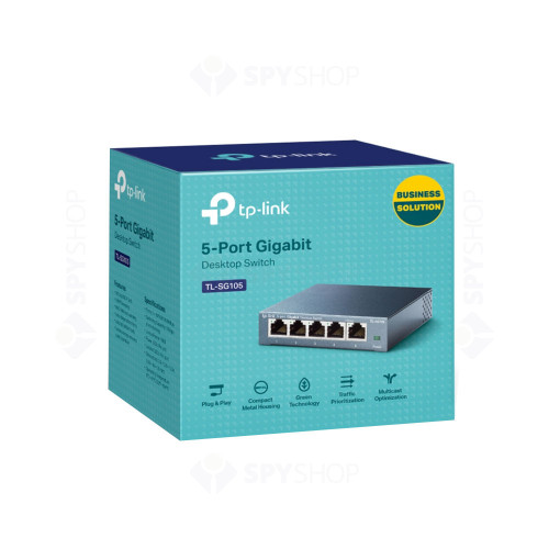 Switch cu 5 porturi TP-Link TL-SG105, 2000 MAC, 10 Gbps