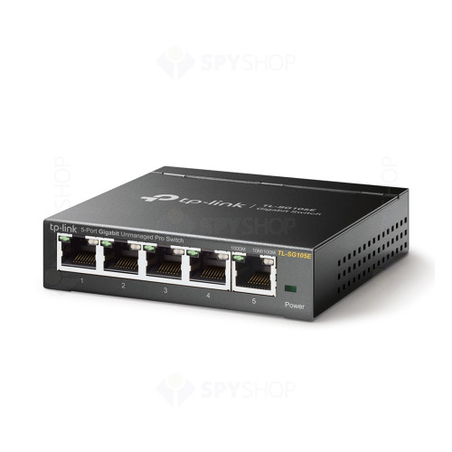 Switch cu 5 porturi TP-Link TL-SG105E, 2000 MAC, 10 Gbps