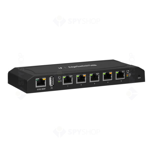 Switch cu 5 porturi Ubiquiti ES-5XP, 10/100/1000 Mbps, cu management, PoE