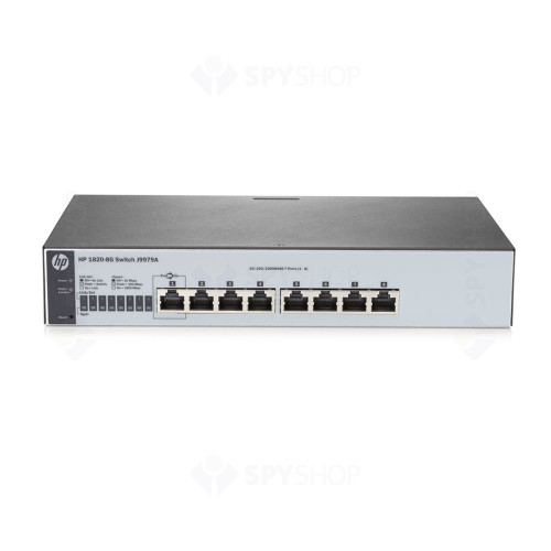 Switch cu 8 porturi Aruba J9979A, 16 Gbps, 11.9 Mpps, 8000 MAC, 1U, cu management