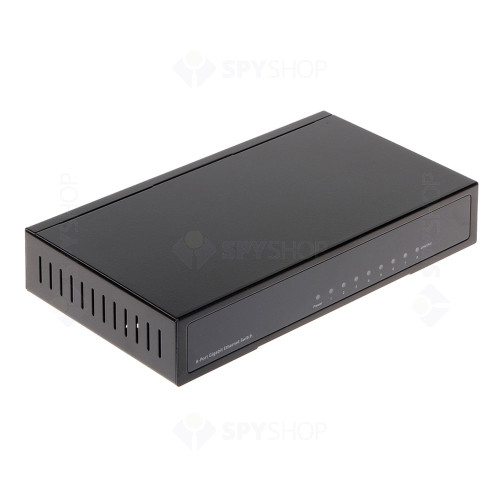 Switch cu 8 porturi Dahua PFS3008-8GT, 4K, 16 Gbps, fara management