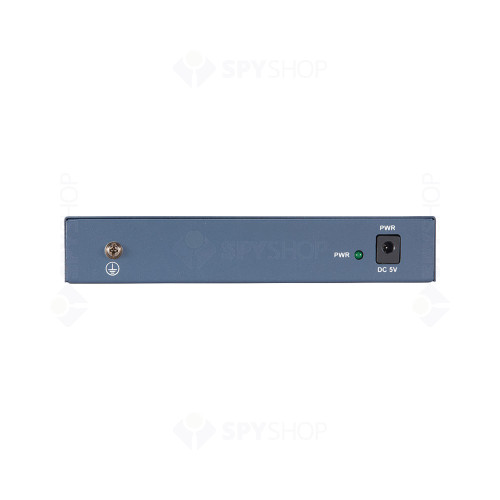 Switch cu 8 porturi Gigabit Hikvision DS-3E0508-E(B), 16 Gbps, 11.904 Mpps, 4.000 MAC, fara management
