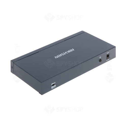 Switch cu 8 porturi Hikvision DS-3E0310P-E/M, 2 porturi Gigabit, 5.6 Gbps, 4.1664 Mpps, 16.000 MAC, fara management