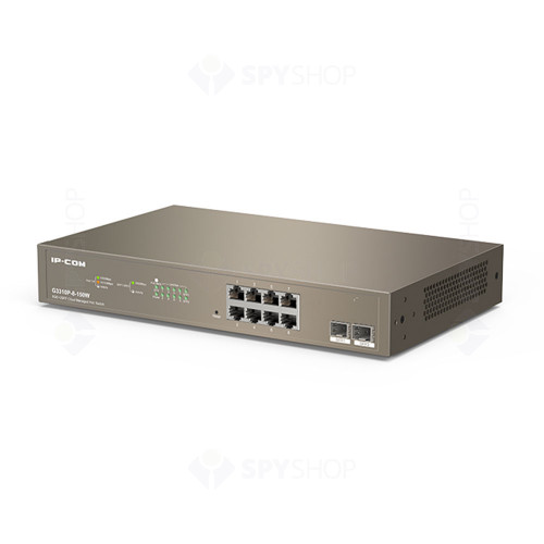 Switch cu 8 porturi IP-COM G3310P-8-150W, 20 Gbps, 14.9 Mpps, cu management