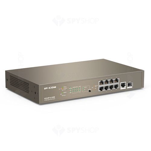 Switch cu 8 porturi IP-COM G5310P-8-150W, 16000 MAC ,PoE