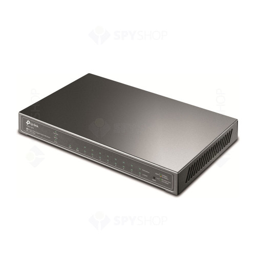 Switch cu 8 porturi PoE TP-Link T1500G-10PS(TL-SG2210P), 8000 MAC, 20 Gbps, cu management