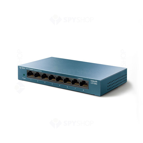 Switch cu 8 porturi TP-Link LS108G, 4000 MAC, 16 Gbps