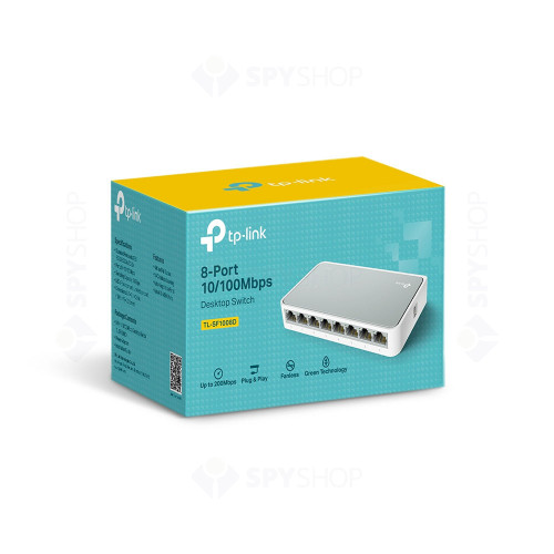 Switch cu 8 porturi TP-Link TL-SF1008D, 10/100 Mbps