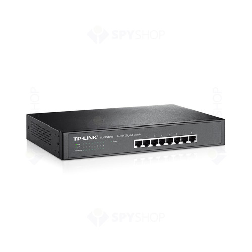 Switch cu 8 porturi TP-Link TL-SG1008, 4000 MAC, 16 Gbps