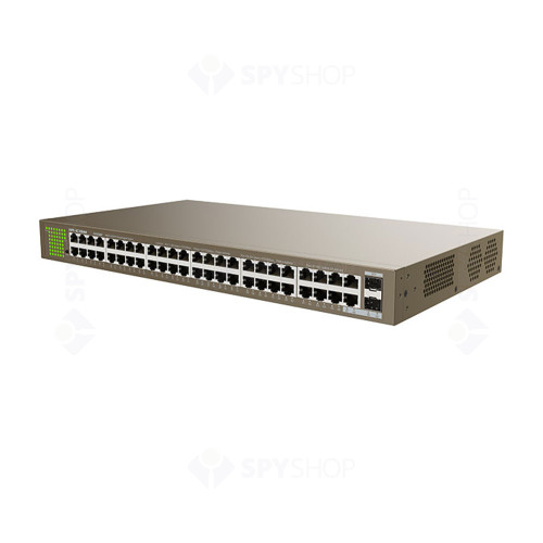 Switch Gigabit 48 porturi IP-COM G1050F, 100 Gbps, 2 porturi SFP, 10/100/1000 Mbps, fara management