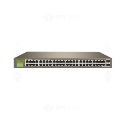 Switch Gigabit 48 porturi IP-COM G1050F, 100 Gbps, 2 porturi SFP, 10/100/1000 Mbps, fara management