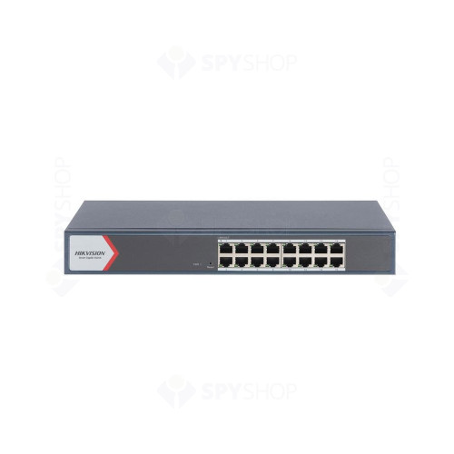 Switch Gigabit cu 6 porturi Hikvision DS-3E1516-EIV3, 32 Gbps, 23808 Mpps, cu management 