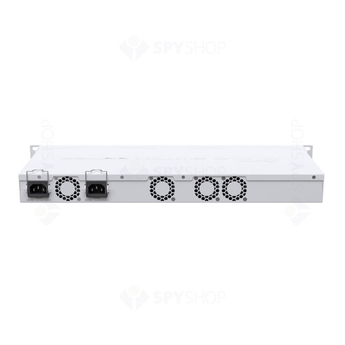 Switch Gigabit MikroTik CRS312-4C+8XG-RM, 8 porturi Gigabit, 4 porturi Combo 10G/SFP+, 1 port consola RJ45, 100-240V AC