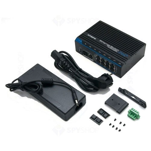 Switch PoE+ UTP7208E-POE-A1, 8 porturi, 10/100 Mbps