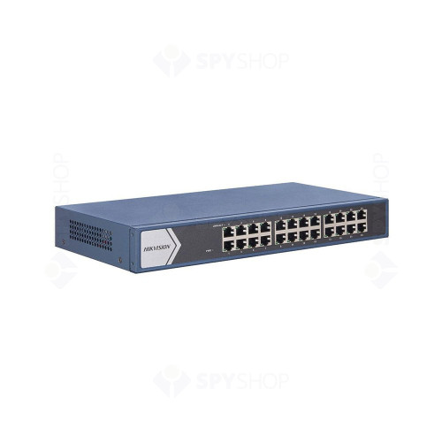 Switch rackabil Gigabit cu 24 porturi Hikvision DS-3E1524-EIV3, 56 Gbps, 41.66 Mpps, 8000 MAC
