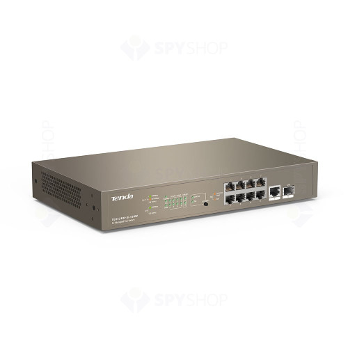 Switch rackabil Gigabite Tenda TEG5310P-8-150W, 10 porturi, 16000 MAC, PoE