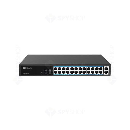 Switch cu 24 porturi PoE Milesight MS-S0224-GL, 14.8Gbps, 16.000 MAC, SFP