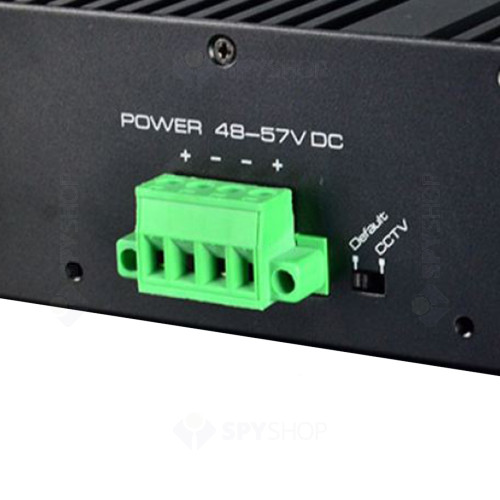Switch ethernet industrial PoE UTP7204E-POE-A1, 4 porturi downlink/uplink, 1.2 Gbps, < 5 W
