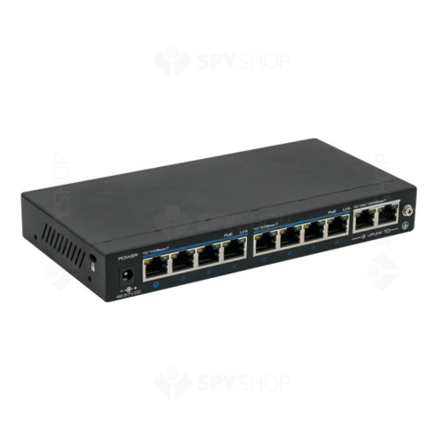 Switch ethernet POE+ UTP3-SW08-TP120-A1, 8+2 porturi, 10/100Mpbs, 120W