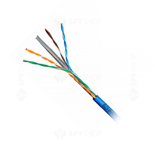Cablu UTP CAT6 Schrack HSKU423H13, 4x2xAWG23/1, LS0H, Eca, 305 m