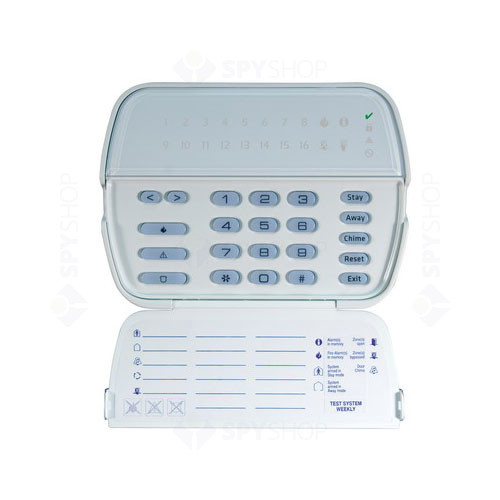 Centrala alarma antiefractie DSC Power PC 1616LED16Z cu tastatura PK5516, 2 partitii, 6 zone, 48 coduri utilizatori