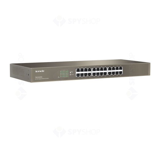 Switch cu 24 porturi Tenda TEG1024G, 48 Gbps, 35.60 Mpps, 8000 MAC, fara management