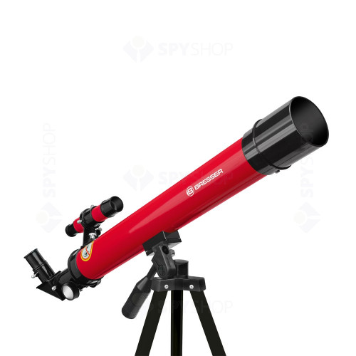 Telescop refractor Bresser Junior 45/600 AZ rosu