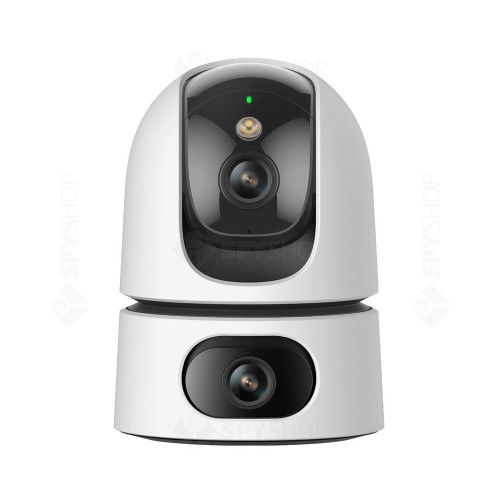 Camera supraveghere IP Wi-Fi cu lentila duala Full-Color IMOU Ranger Dual IPC-S2XP-8M0WED, 5 MP, 3.6 mm-3.6 mm, IR/Lumina alba 15 m, microfon si difuzor