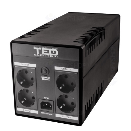 UPS cu 4 prize TED 001580, 1300 VA, 750 W, LCD