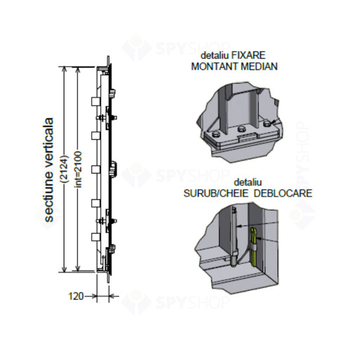Usa metalica etansa dubla pentru adapost de protectie civila ALA sau buncar 2PME2