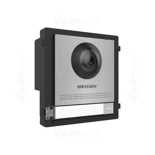 Videointerfon de exterior pe 2 fire IP Hikvision DS-KD8003-IME2/S, 2 MP, 1 familie, aparent/ingropat
