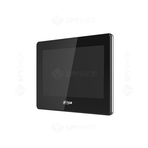 Videointerfon de interior IP Dahua VTH5421HW, 7 inch, aparent, PoE, negru, slot card