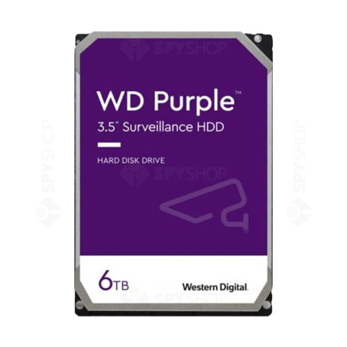 Hard Disk Western Digital Purple WD60PURX, 6TB, 64MB, 5400RPM