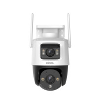 Camera supraveghere IP Wi-Fi cu lentila duala Full-Color IMOU Cruiser Dual IPC-S7XP-8M0WED-0360B-IMOU, 5+3 MP, 2x 3.6 mm, IR/lumina alba 30 m, microfon si difuzor, slot card